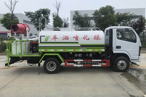 5方灑水車參數(shù)_國六東風(fēng)福瑞卡5方綠化灑水車