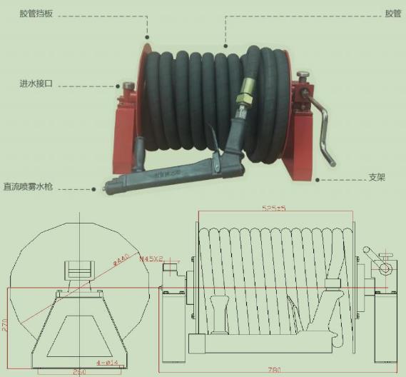 成都威斯特電動(dòng)消防軟管卷盤 成都威斯特電動(dòng)消防軟管卷盤